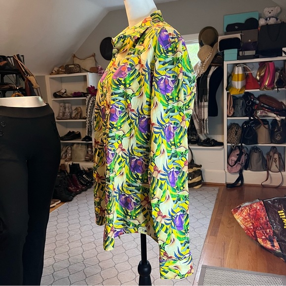 GANISH Vibrant Floral Print Button-Up Men’s Shirt Size XXL - Picture 3 of 6